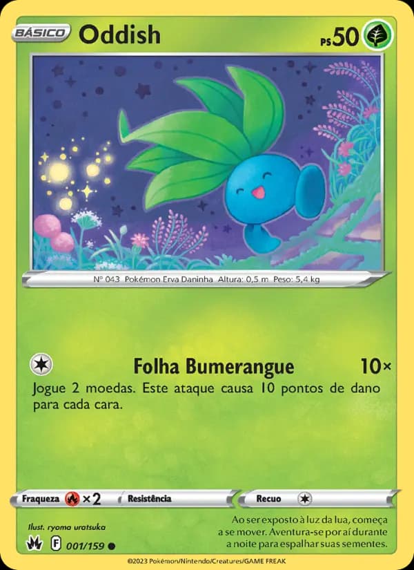Oddish, carta 001 de Realeza Absoluta