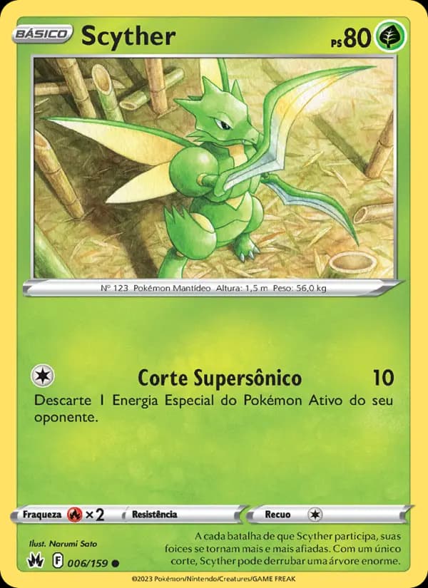 Scyther, carta 006 de Realeza Absoluta
