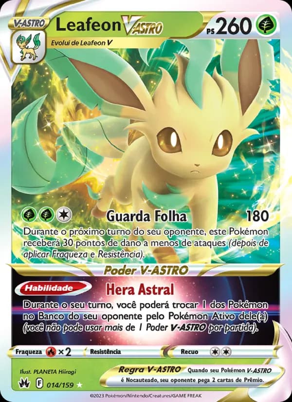 Leafeon V-ASTRO, carta 014 de Realeza Absoluta