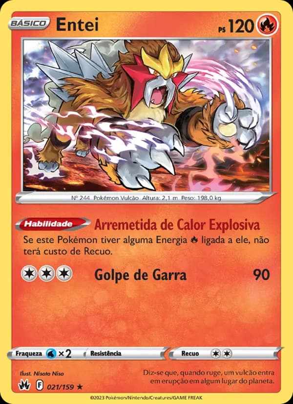 Entei, carta 021 de Realeza Absoluta