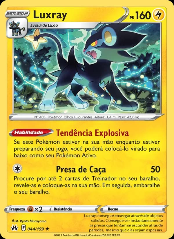 Luxray, carta 044 de Realeza Absoluta
