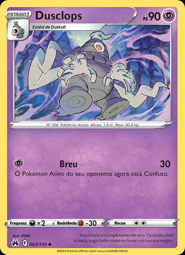 Dusclops, carta 063 de Realeza Absoluta