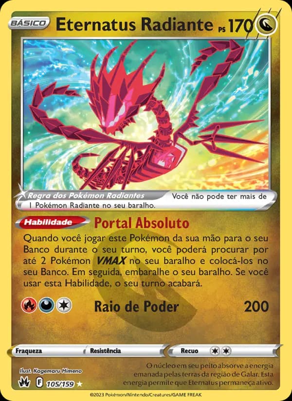 Eternatus Radiante, carta 105 de Realeza Absoluta