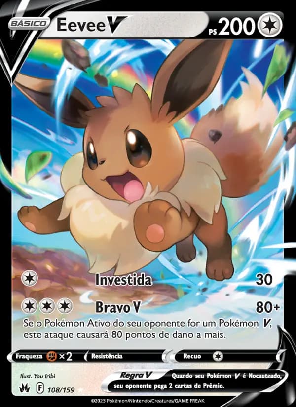 Eevee V, carta 108 de Realeza Absoluta