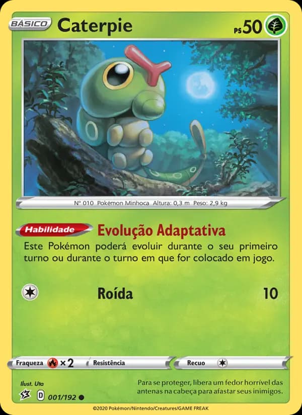 Caterpie, carta 1 de Rixa Rebelde