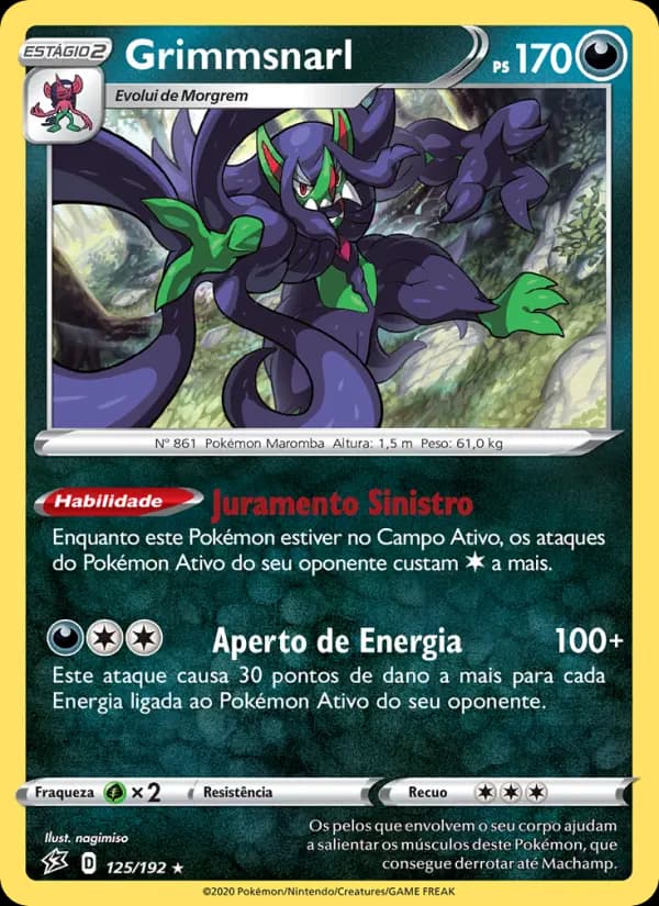 Grimmsnarl, carta 125 de Rixa Rebelde