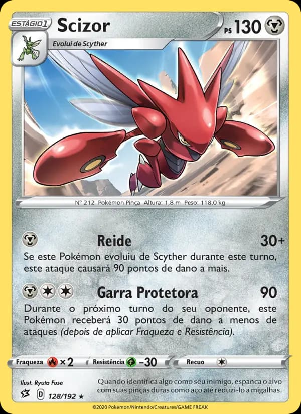 Scizor, carta 128 de Rixa Rebelde