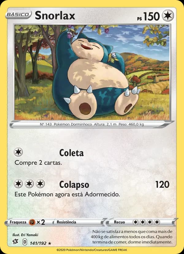 Snorlax, carta 141 de Rixa Rebelde