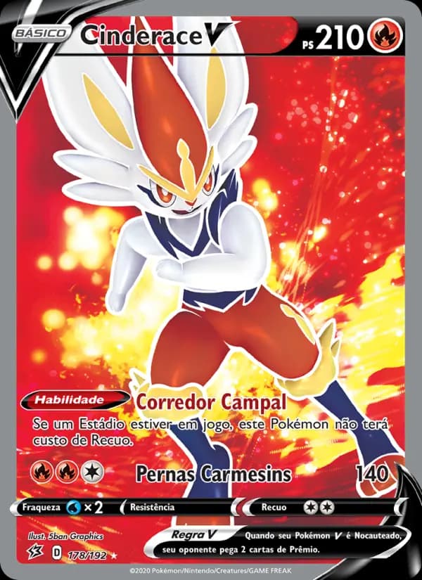 Cinderace V, carta 178 de Rixa Rebelde