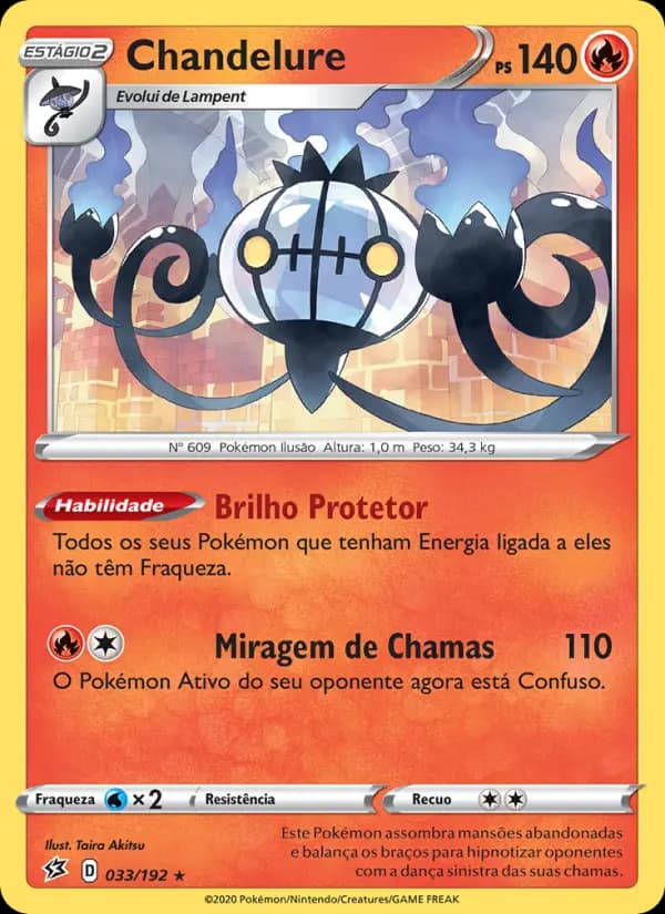 Chandelure, carta 33 de Rixa Rebelde