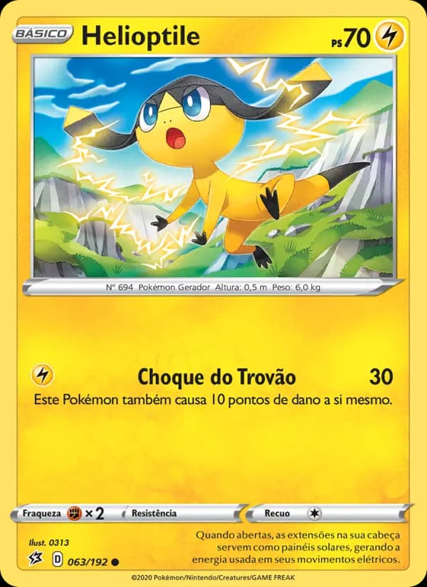 Helioptile, carta 63 de Rixa Rebelde