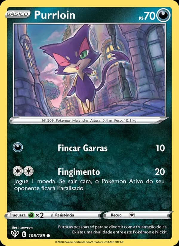Purrloin, carta 106 de Escuridão Incandescente