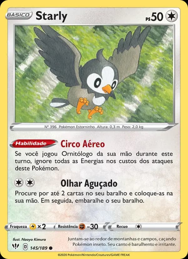 Starly, carta 145 de Escuridão Incandescente