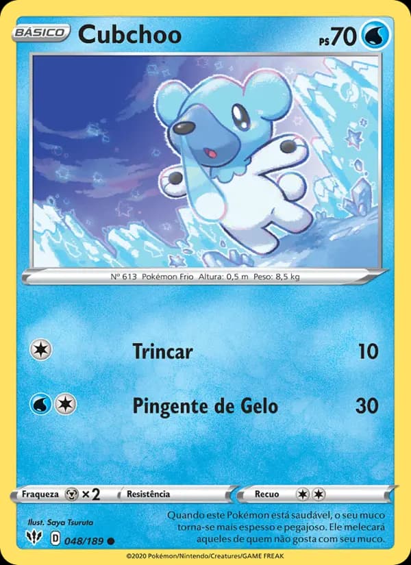 Cubchoo, carta 48 de Escuridão Incandescente