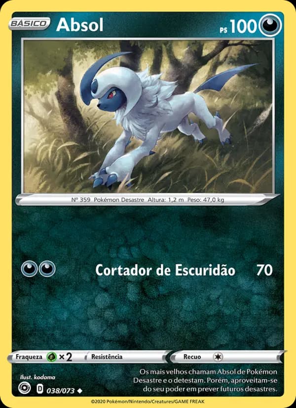 Absol, carta 38 de Caminho do Campeão