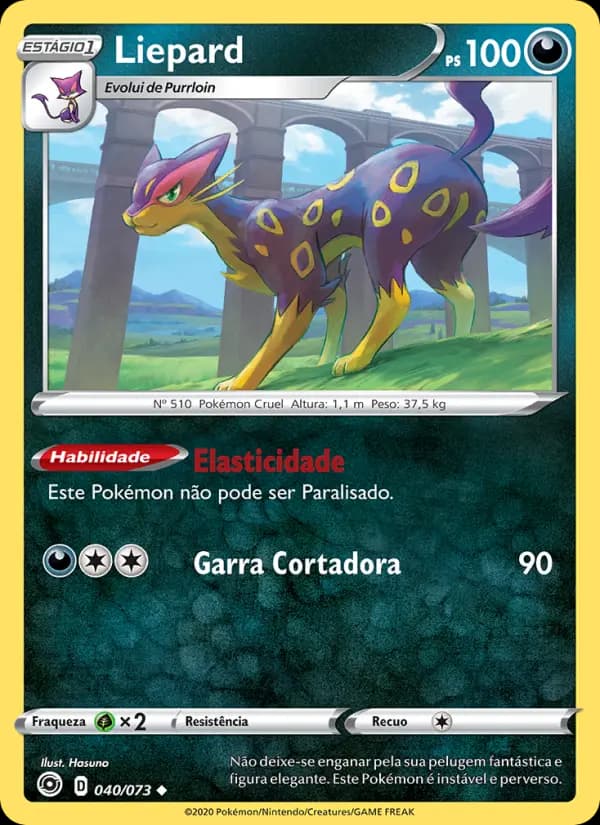 Liepard, carta 40 de Caminho do Campeão