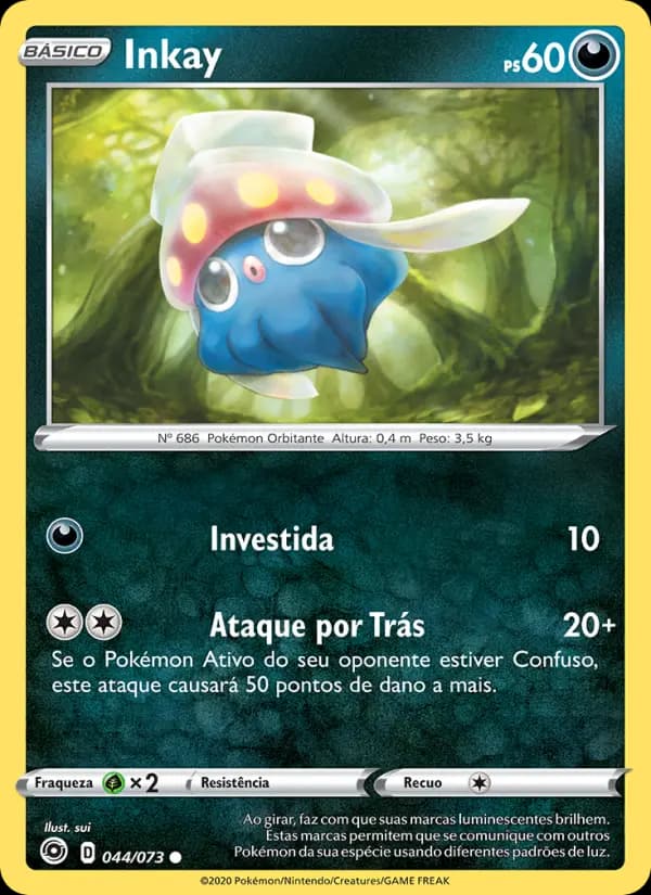 Inkay, carta 44 de Caminho do Campeão
