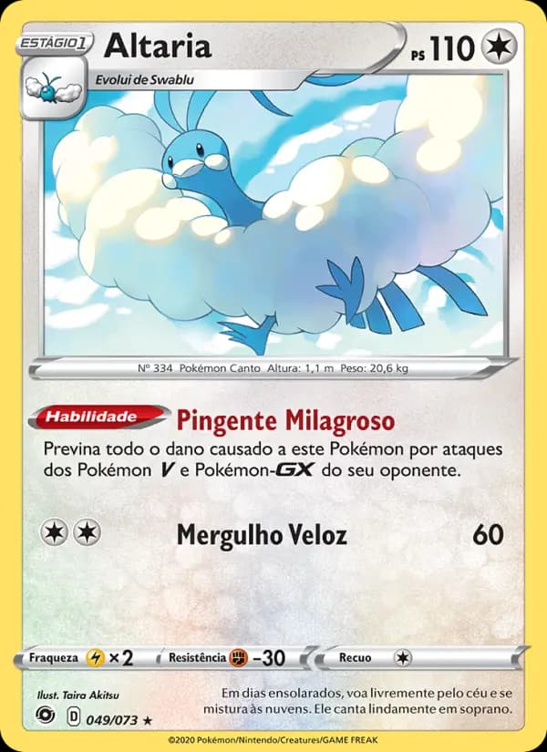 Altaria, carta 49 de Caminho do Campeão