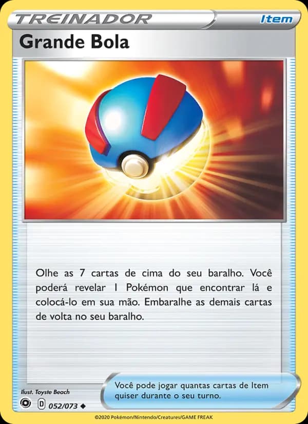 Grande Bola, carta 52 de Caminho do Campeão