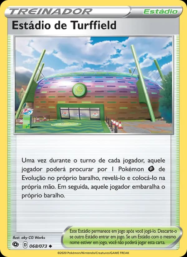 Estádio de Turffield, carta 68 de Caminho do Campeão