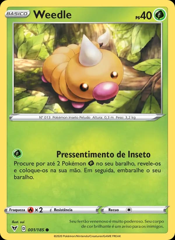 Weedle, carta 1 de Voltagem Vívida