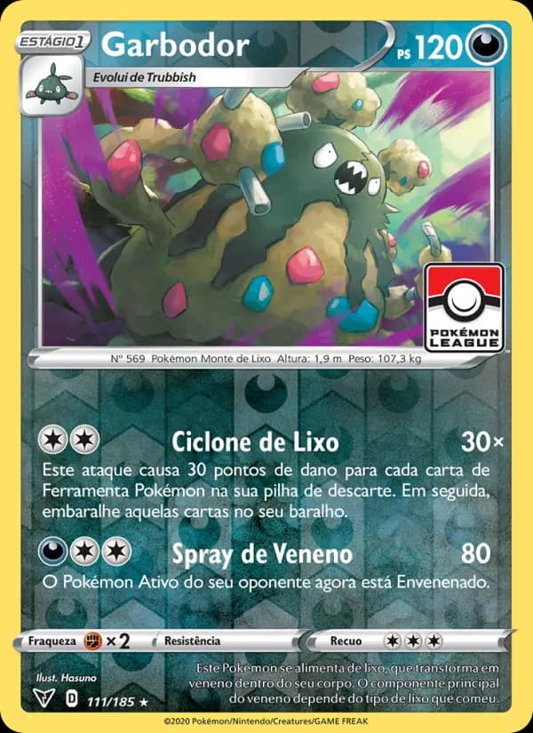Garbodor, carta 111 de Voltagem Vívida