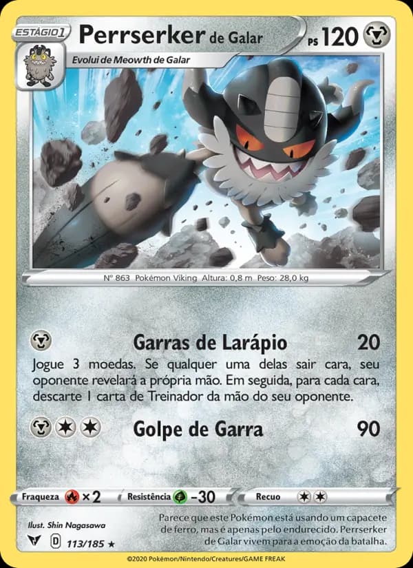 Perrserker de Galar, carta 113 de Voltagem Vívida