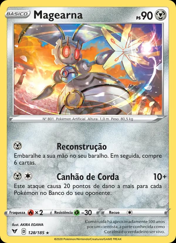 Magearna, carta 128 de Voltagem Vívida
