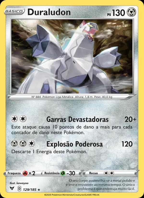 Duraludon, carta 129 de Voltagem Vívida
