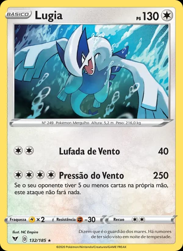 Lugia, carta 132 de Voltagem Vívida