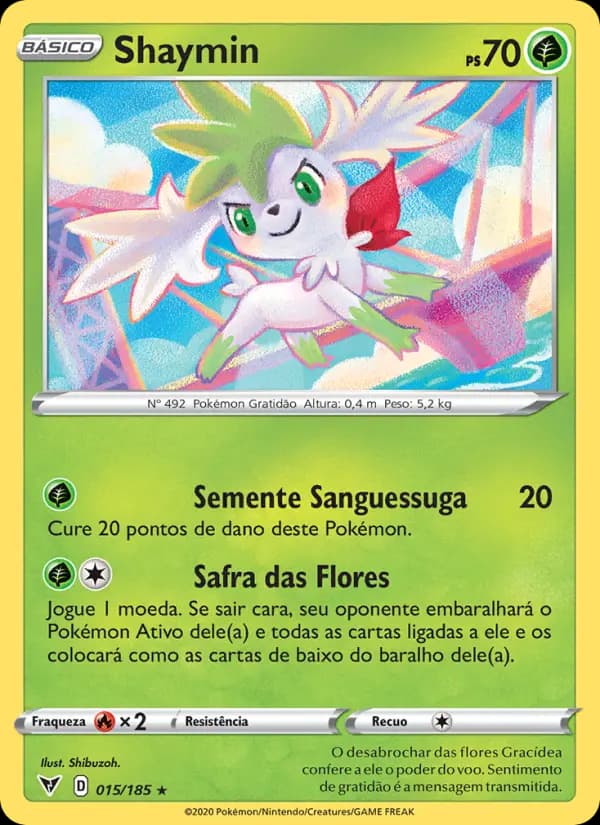 Shaymin, carta 15 de Voltagem Vívida