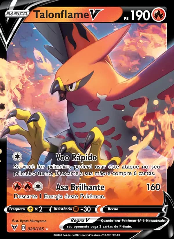 Talonflame V, carta 29 de Voltagem Vívida