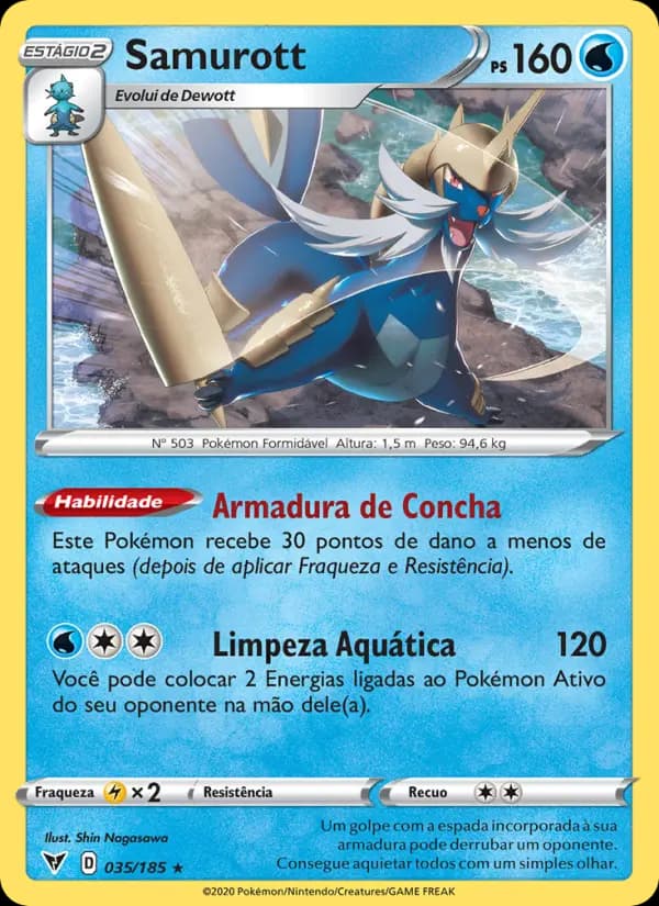 Samurott, carta 35 de Voltagem Vívida