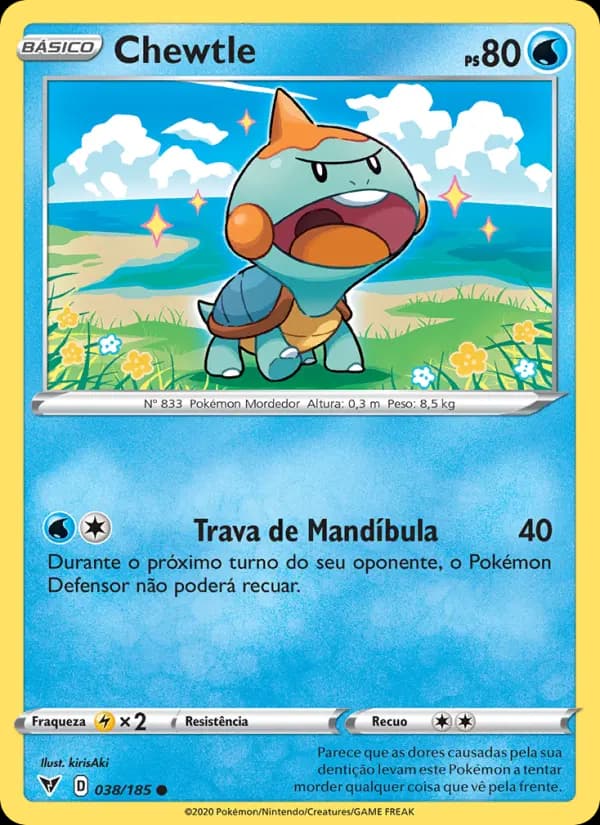 Chewtle, carta 38 de Voltagem Vívida