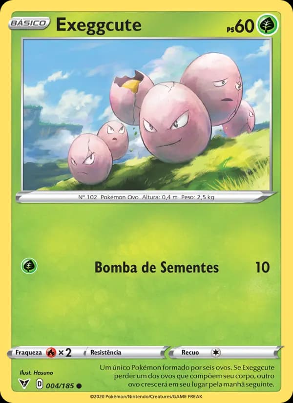 Exeggcute, carta 4 de Voltagem Vívida