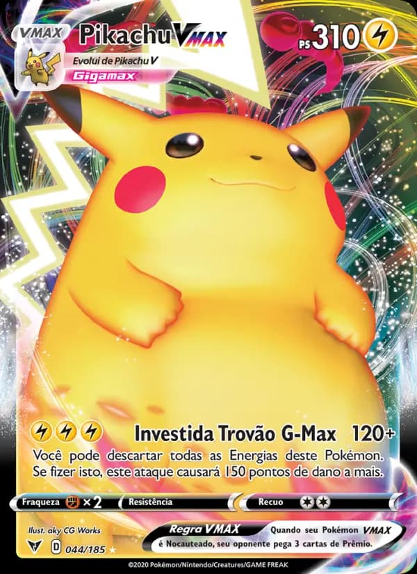 Pikachu VMAX, carta 44 de Voltagem Vívida