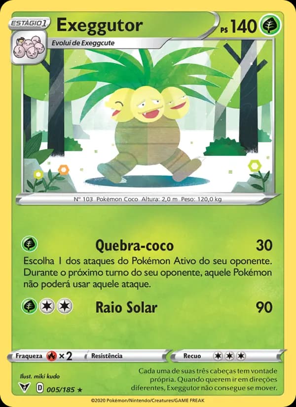 Exeggutor, carta 5 de Voltagem Vívida