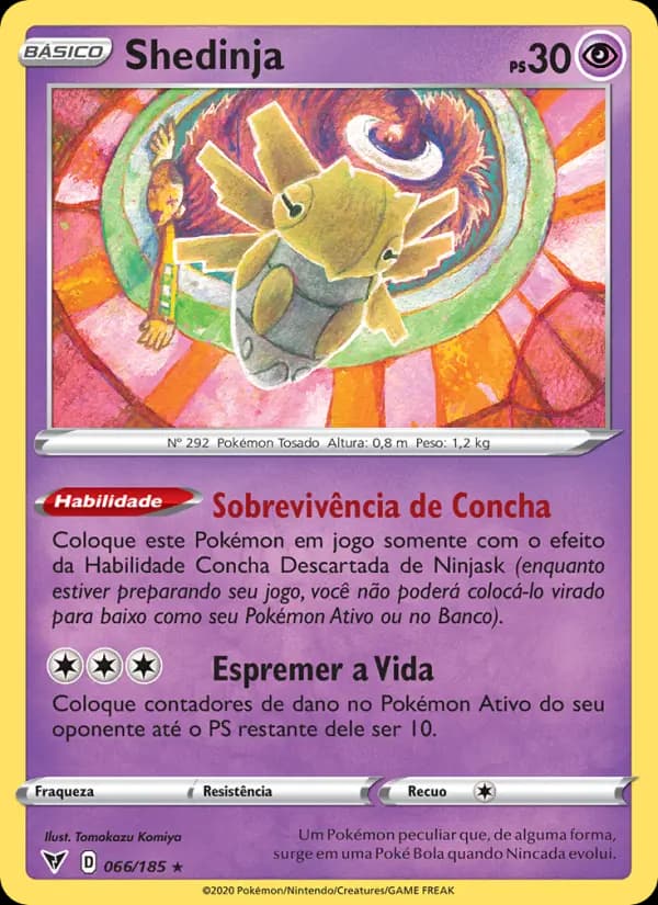Shedinja, carta 66 de Voltagem Vívida