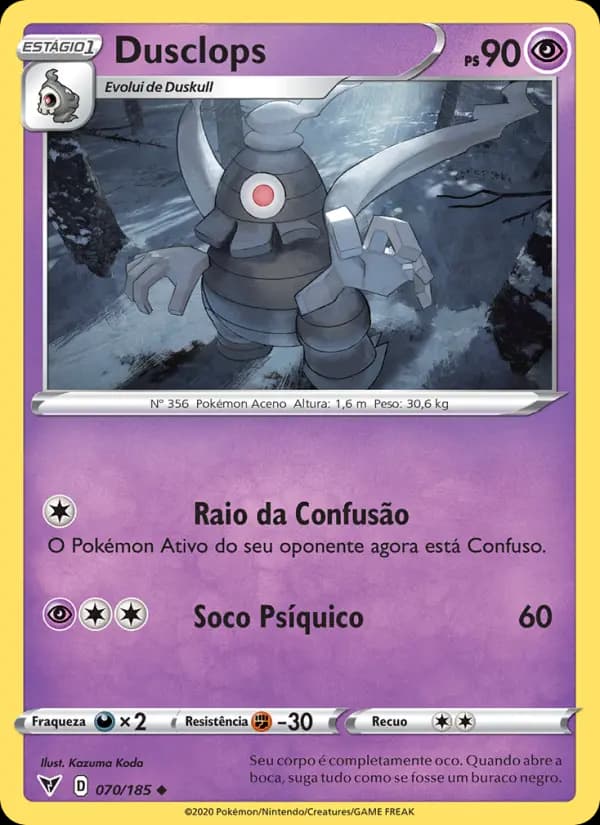 Dusclops, carta 70 de Voltagem Vívida