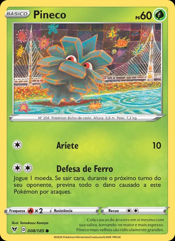 Pineco, carta 8 de Voltagem Vívida