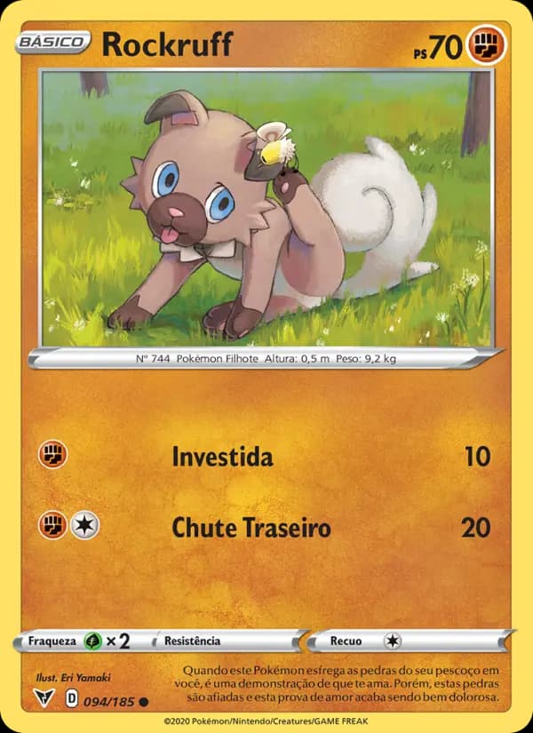 Rockruff, carta 94 de Voltagem Vívida