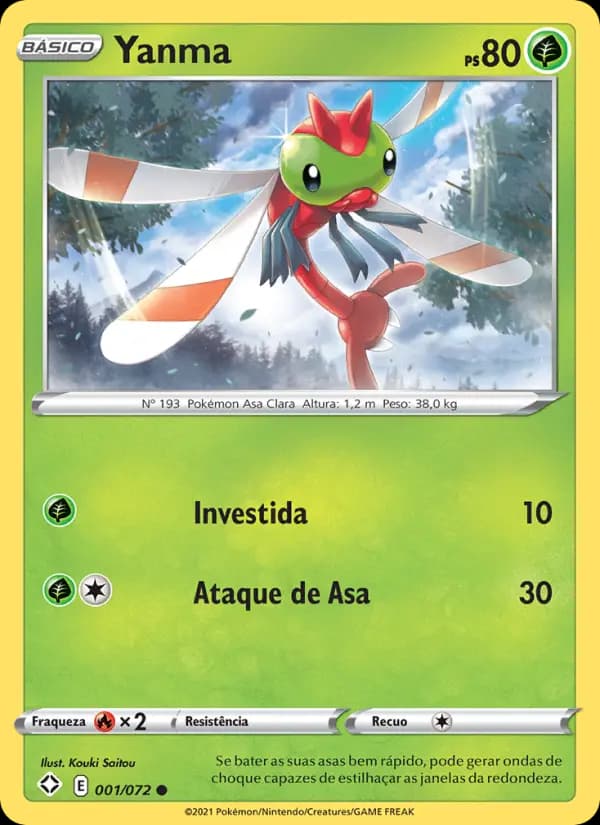 Yanma, carta 1 de Destinos Brilhantes 