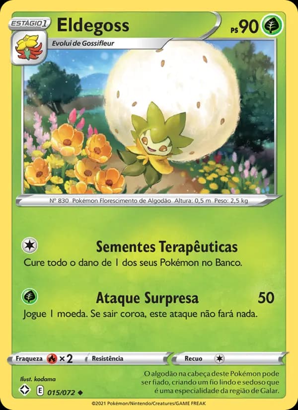 Eldegoss, carta 15 de Destinos Brilhantes 
