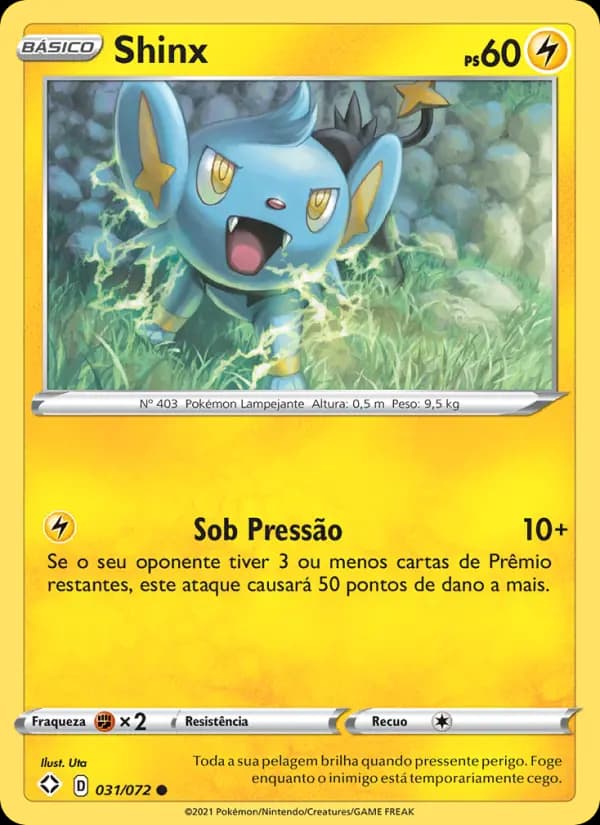 Shinx, carta 31 de Destinos Brilhantes 