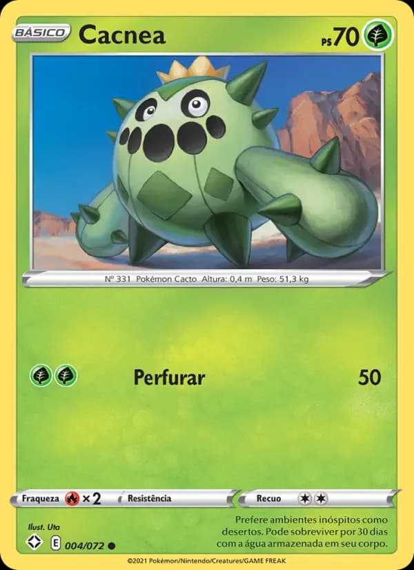 Cacnea, carta 4 de Destinos Brilhantes 