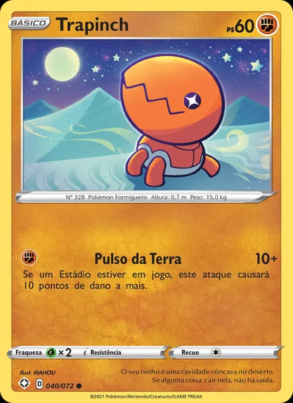 Trapinch, carta 40 de Destinos Brilhantes 