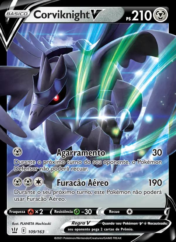 Corviknight V, carta 109 de Estilos de Batalha