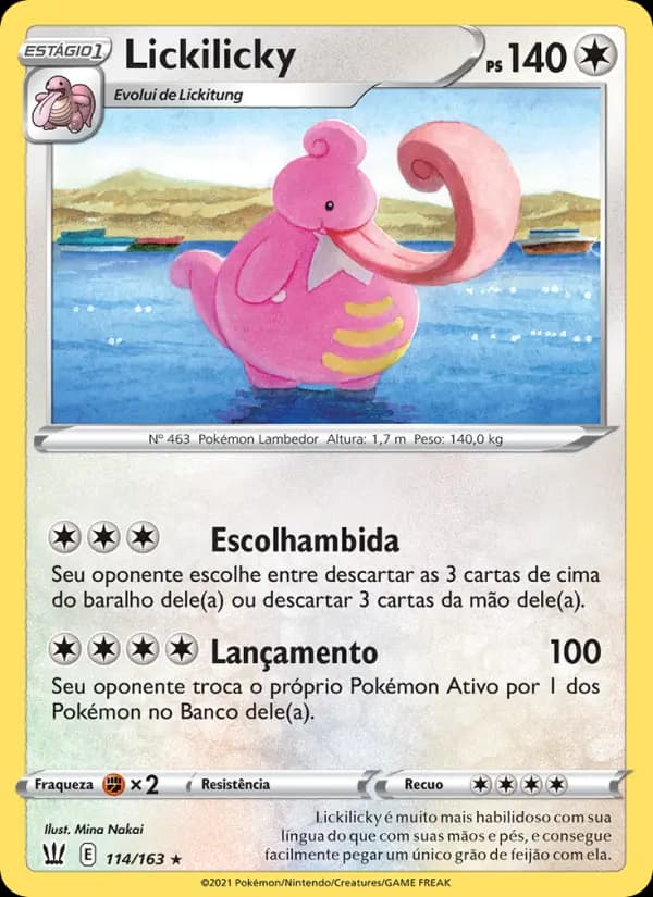 Lickilicky, carta 114 de Estilos de Batalha