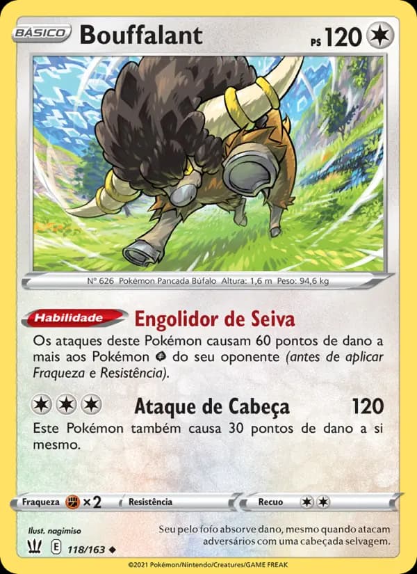 Bouffalant, carta 118 de Estilos de Batalha