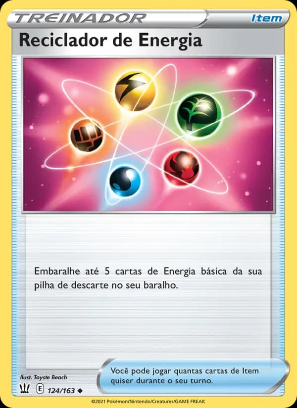 Reciclador de Energia, carta 124 de Estilos de Batalha